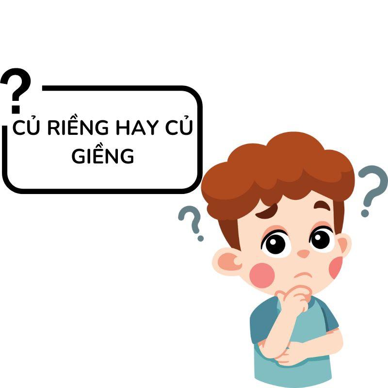 Theo từ điển tiếng Việt, củ riềng từ đúng chính tả. Củ riềng là tên của một loại củ thuộc họ Gừng, được sử dụng phổ biến trong ẩm thực và y học